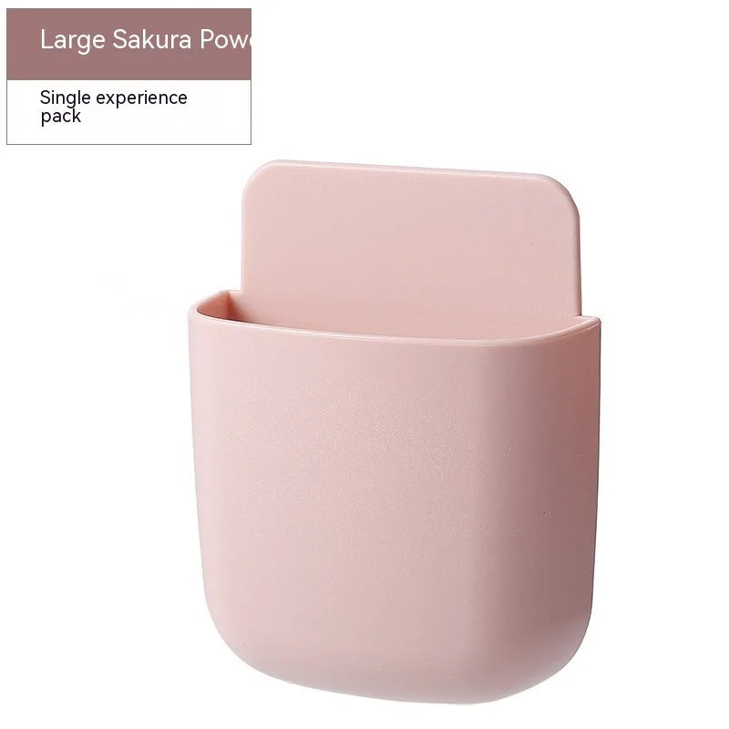 Wall-Mounted Storage Box – Phone & Remote Holder Stand