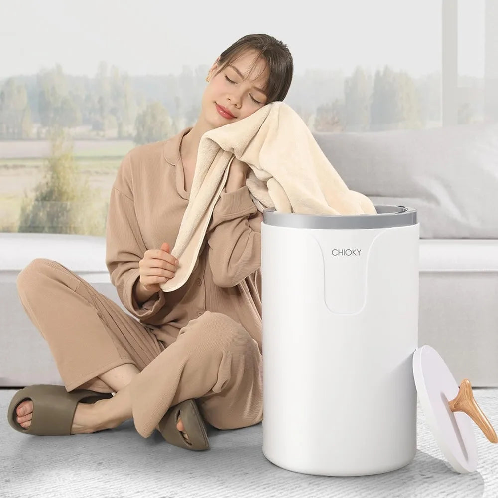 Large Bathroom Towel Warmer Bucket with Timer & Fragrance
