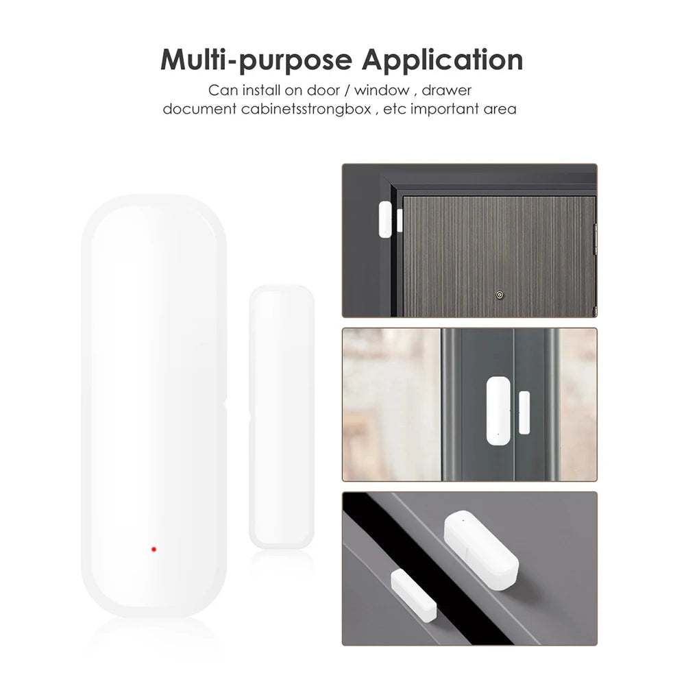 WiFi Zigbee Smart Door Sensor – App Control, Alexa & Google Home