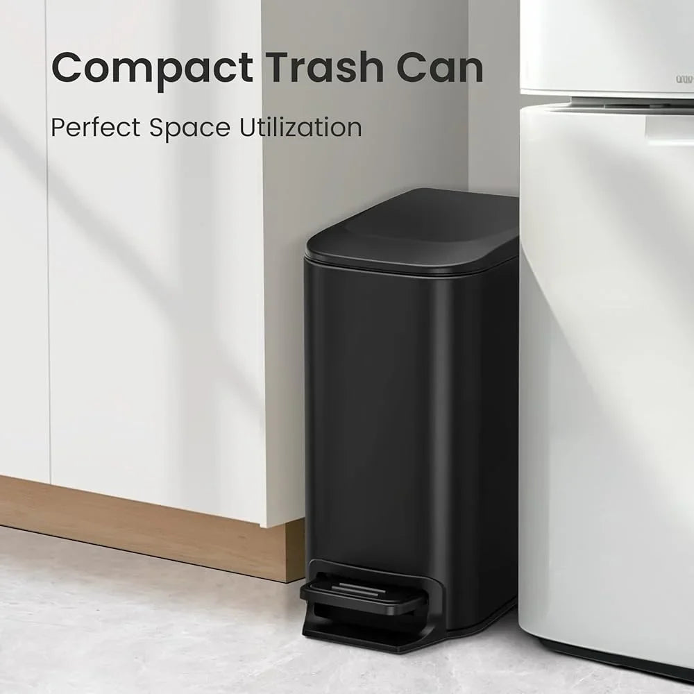 Small Soft-Close Step Trash Can