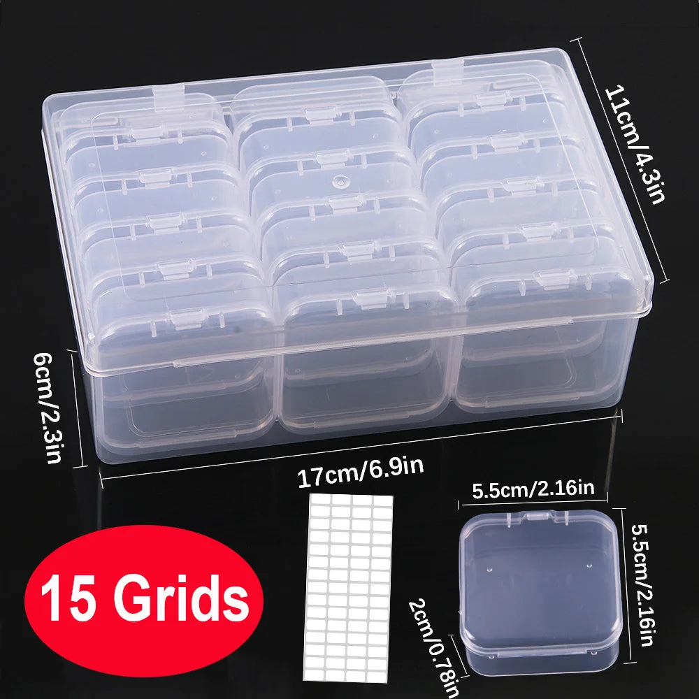 DIY Storage Box – 4 to 45 Grids for Crafts, Jewelry & Rhinestones