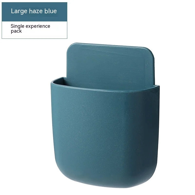 Wall-Mounted Storage Box – Phone & Remote Holder Stand