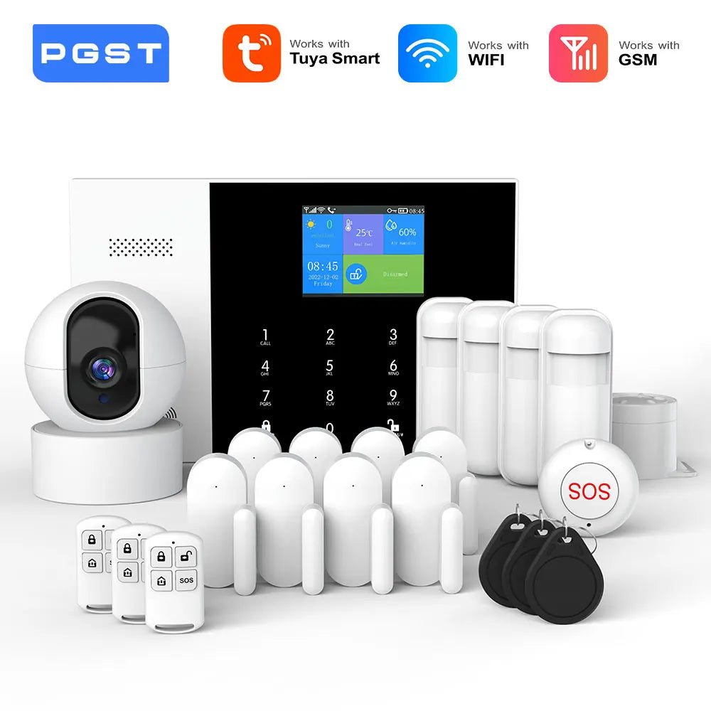 PGST Tuya Smart WiFi GSM Home Alarm System