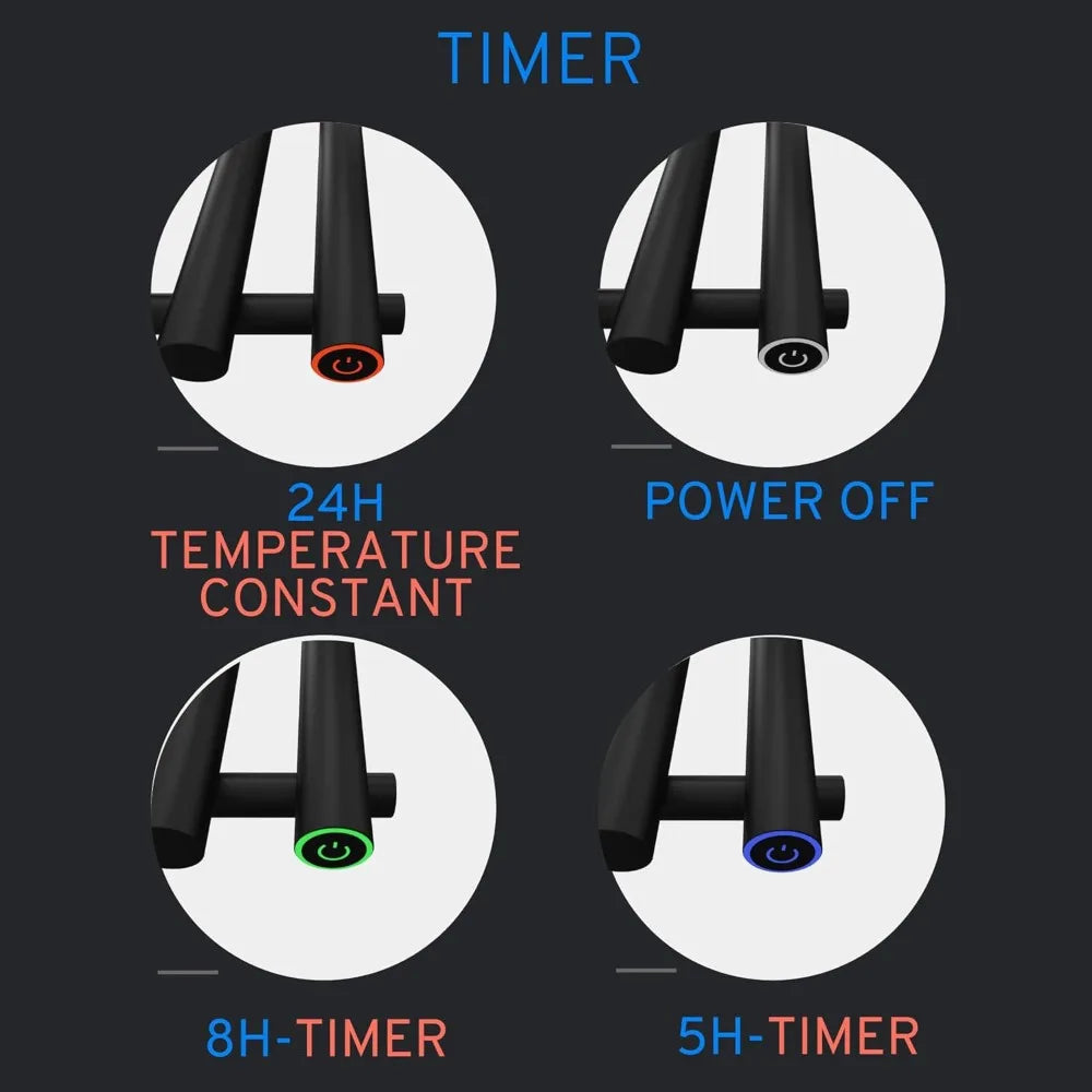 Heated Towel Rack with Timer