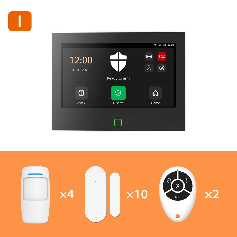 Staniot 7" Tuya Smart WiFi 4G Alarm System