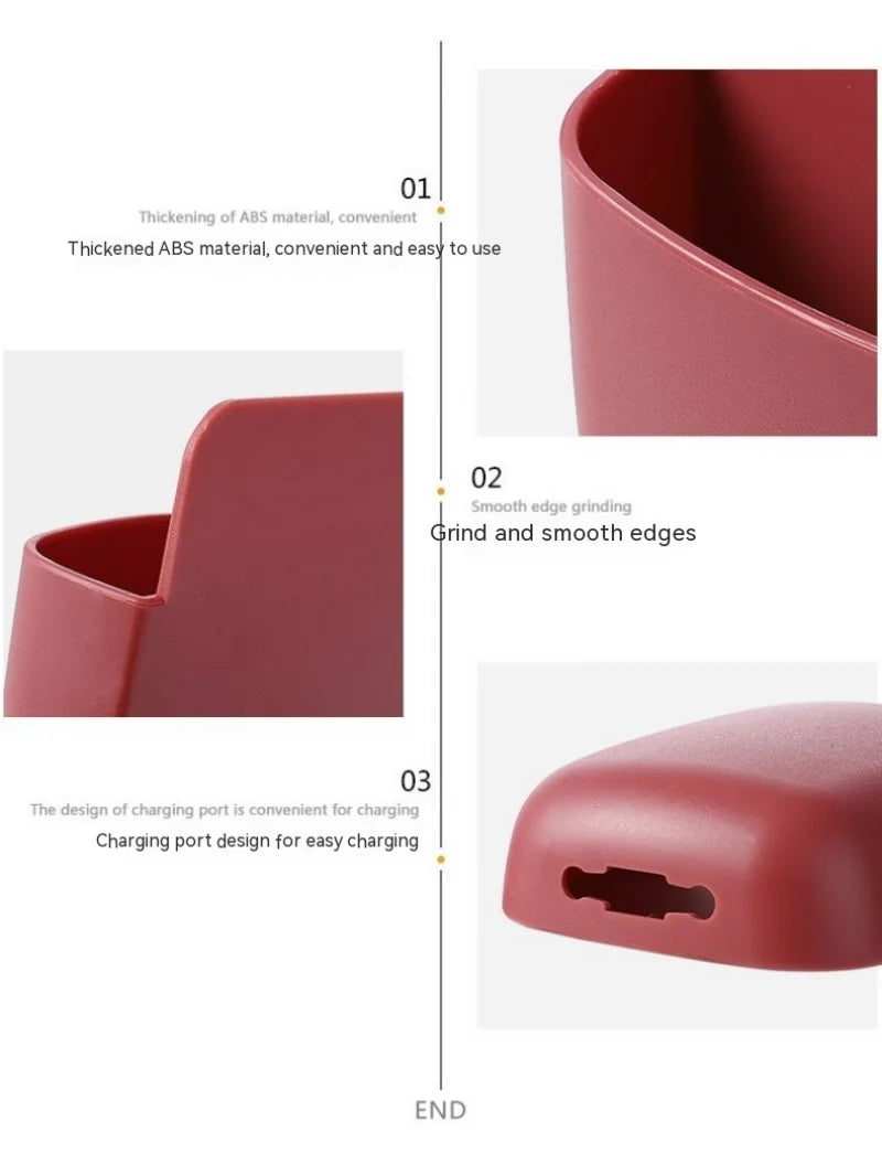 Wall-Mounted Storage Box – Phone & Remote Holder Stand