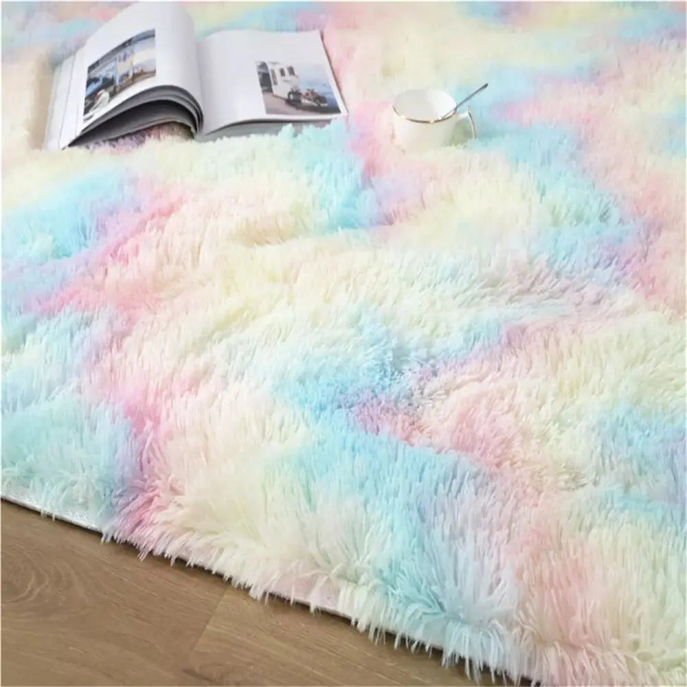 Plush Soft Fluffy Carpet Rug for Living Room & Kids’ Bedroom