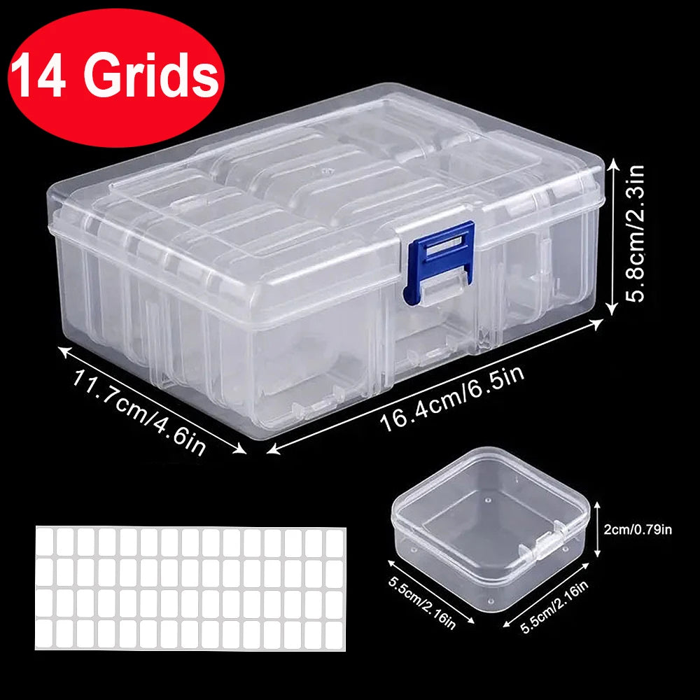 DIY Storage Box – 4 to 45 Grids for Crafts, Jewelry & Rhinestones