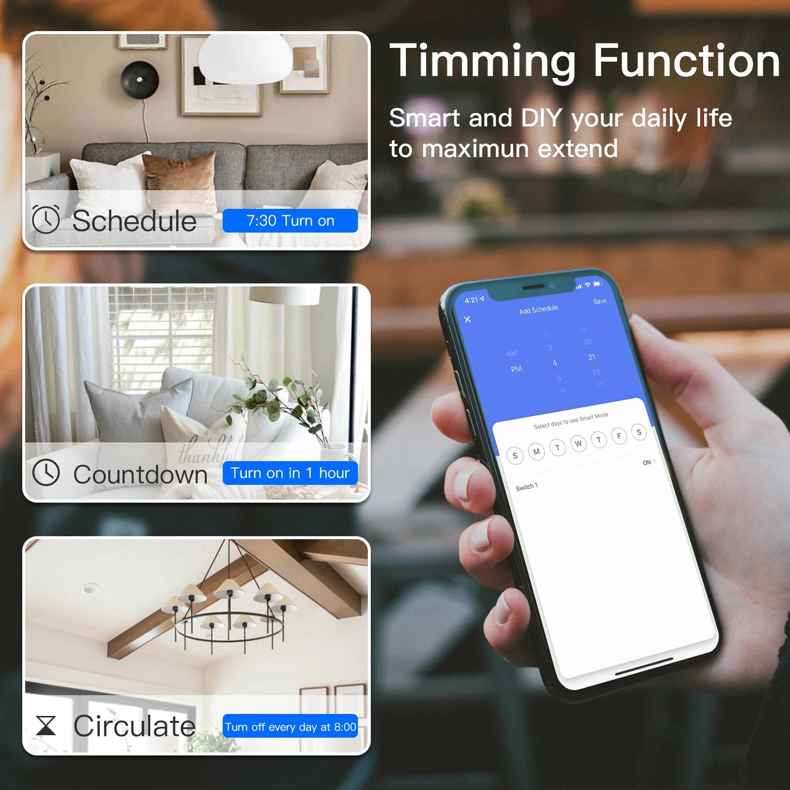 BSEED Zigbee Smart Touch Light Switch