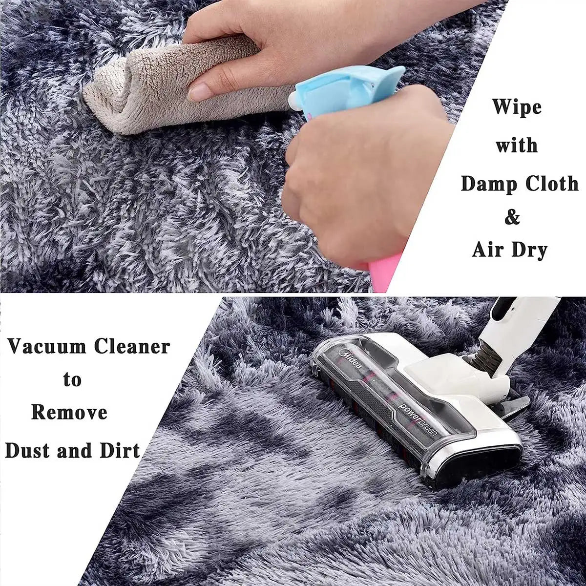 Plush Soft Fluffy Carpet Rug for Living Room & Kids’ Bedroom