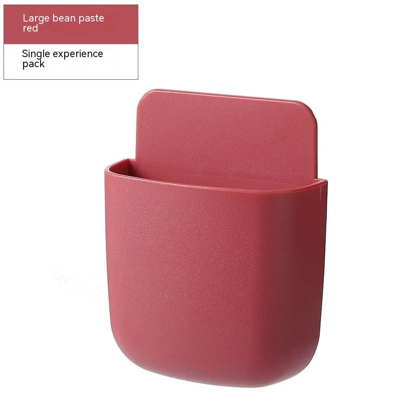 Wall-Mounted Storage Box – Phone & Remote Holder Stand