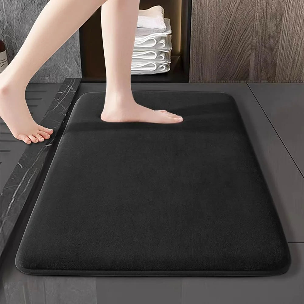 Super Absorbent Coral Velvet Anti-Slip Bathroom Floor Mat