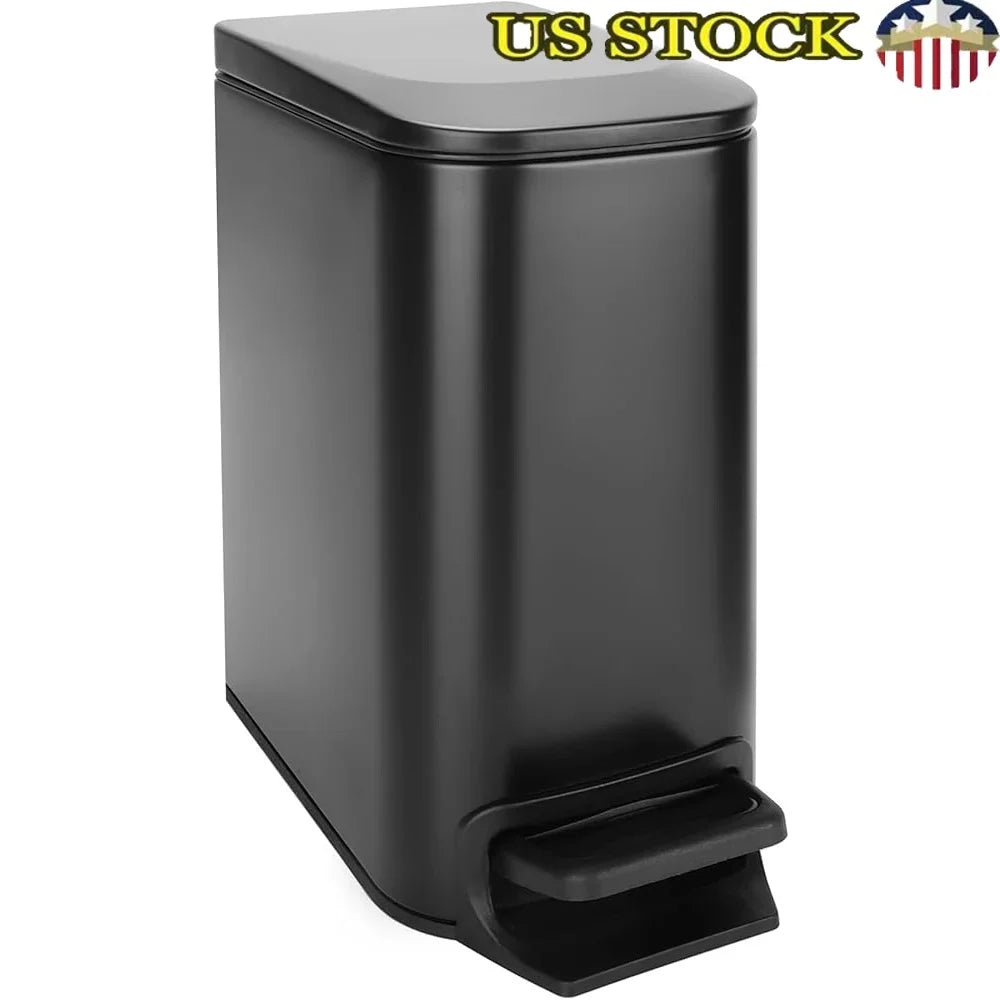 Small Soft-Close Step Trash Can