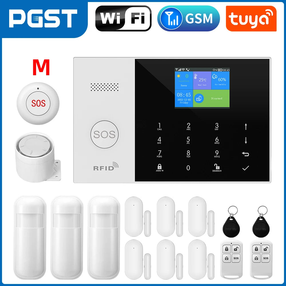 PGST Tuya Smart WiFi GSM Home Alarm System