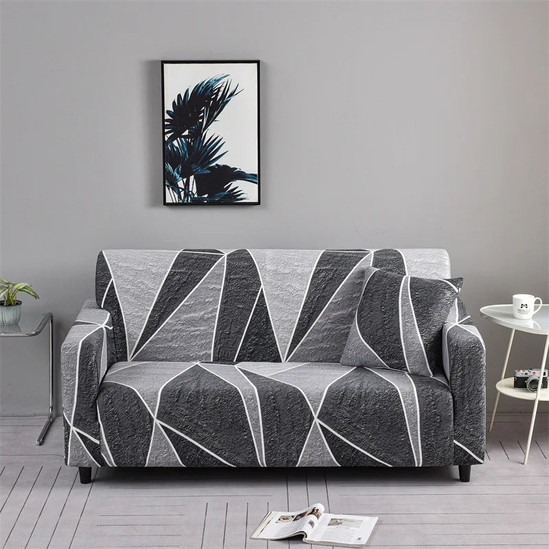 Flower Print Elastic Spandex Sofa Cover