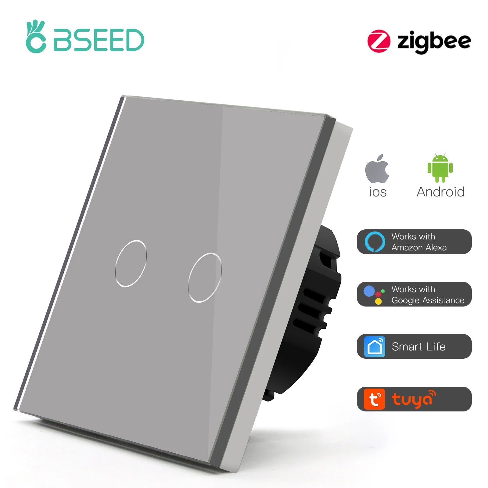 BSEED Zigbee Smart Touch Light Switch