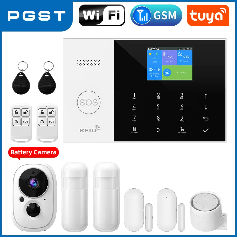 PGST Tuya Smart WiFi GSM Home Alarm System