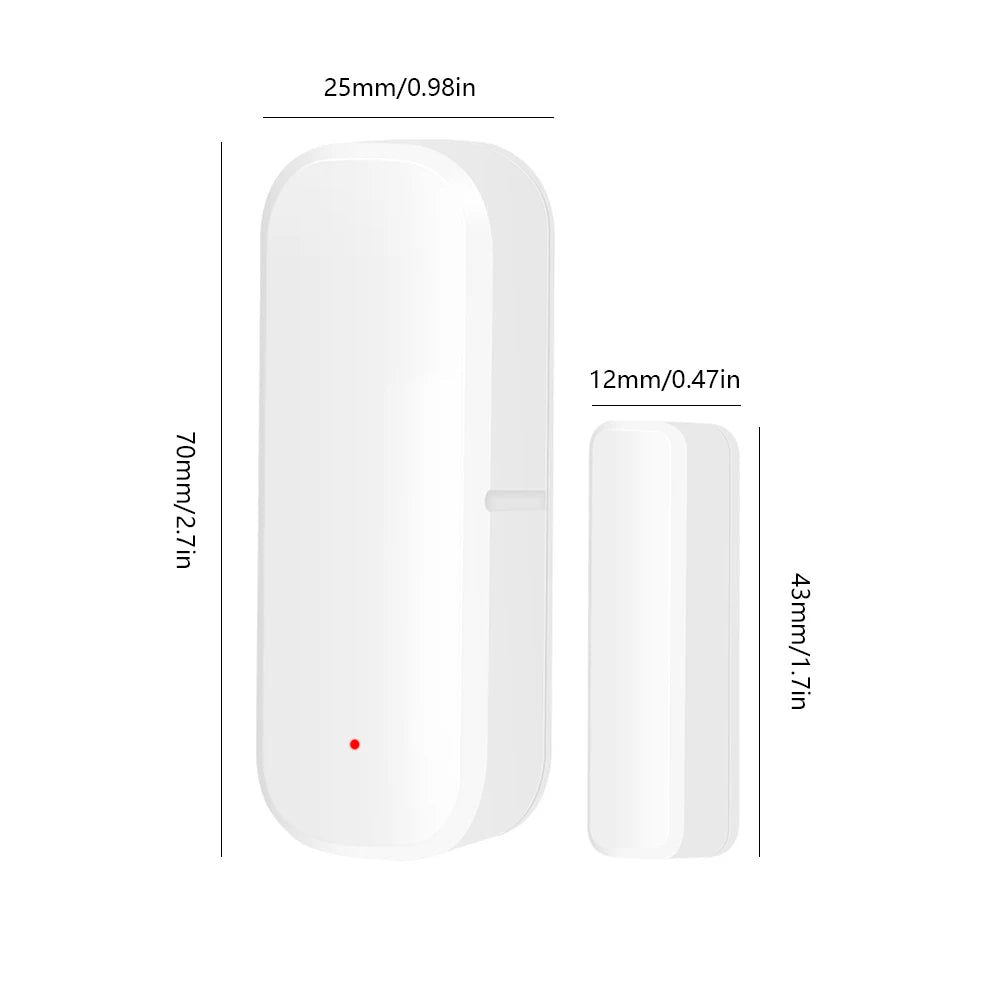 WiFi Zigbee Smart Door Sensor – App Control, Alexa & Google Home