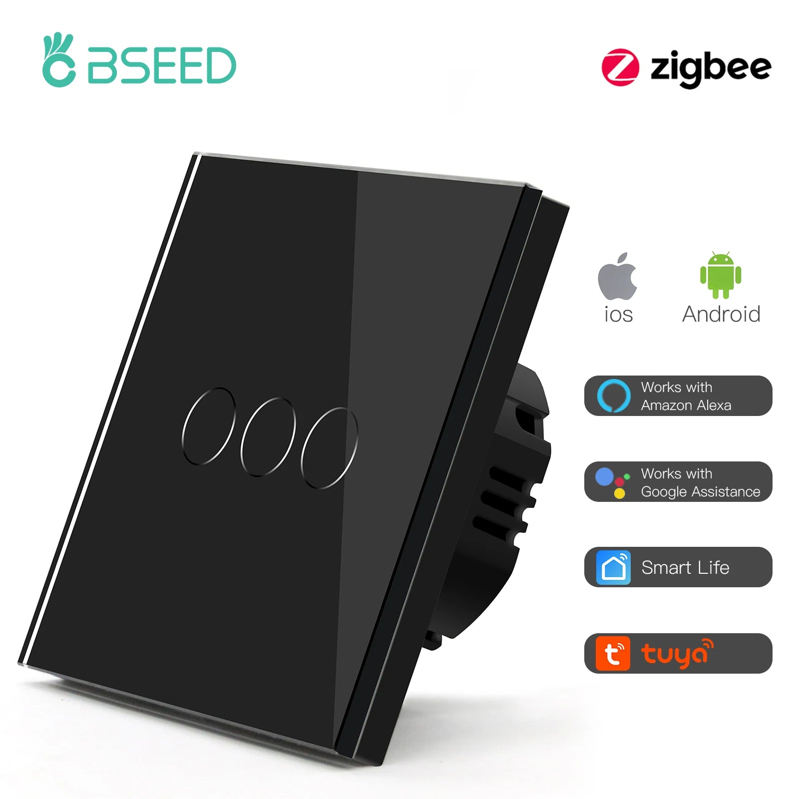 BSEED Zigbee Smart Touch Light Switch