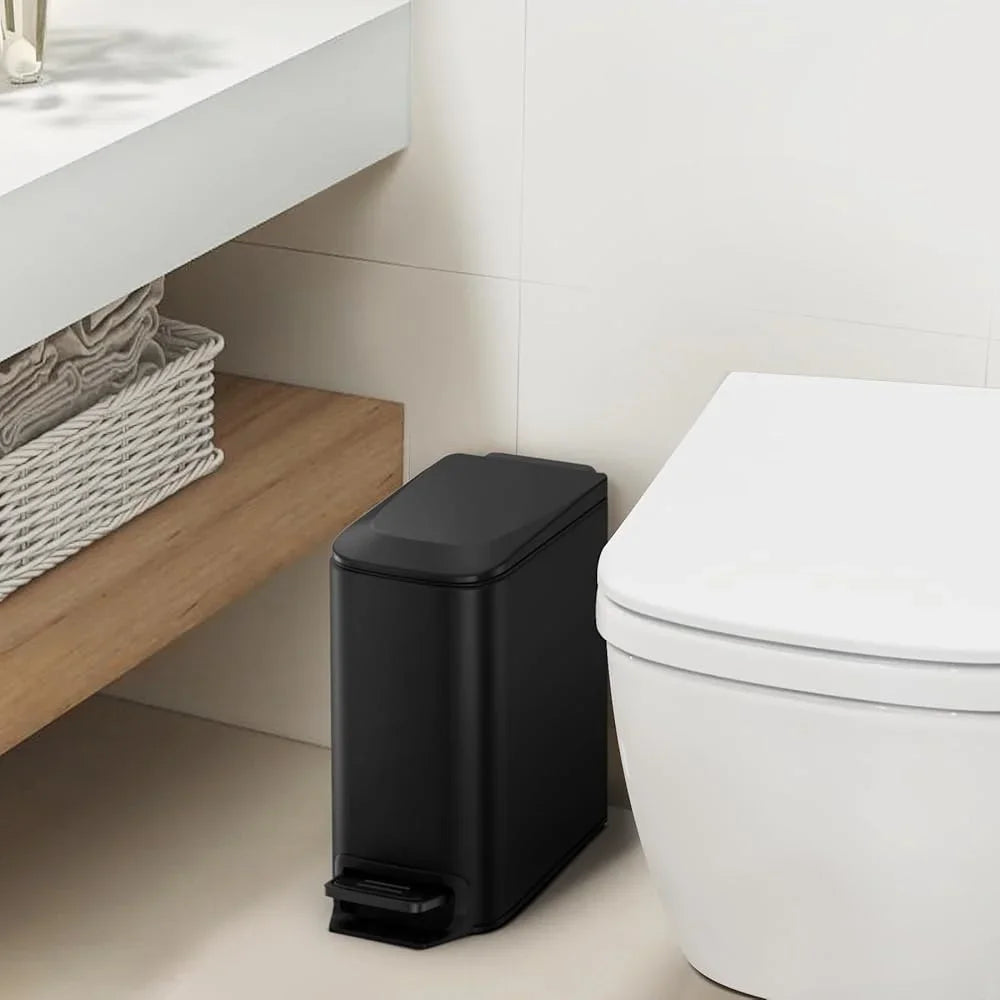Small Soft-Close Step Trash Can