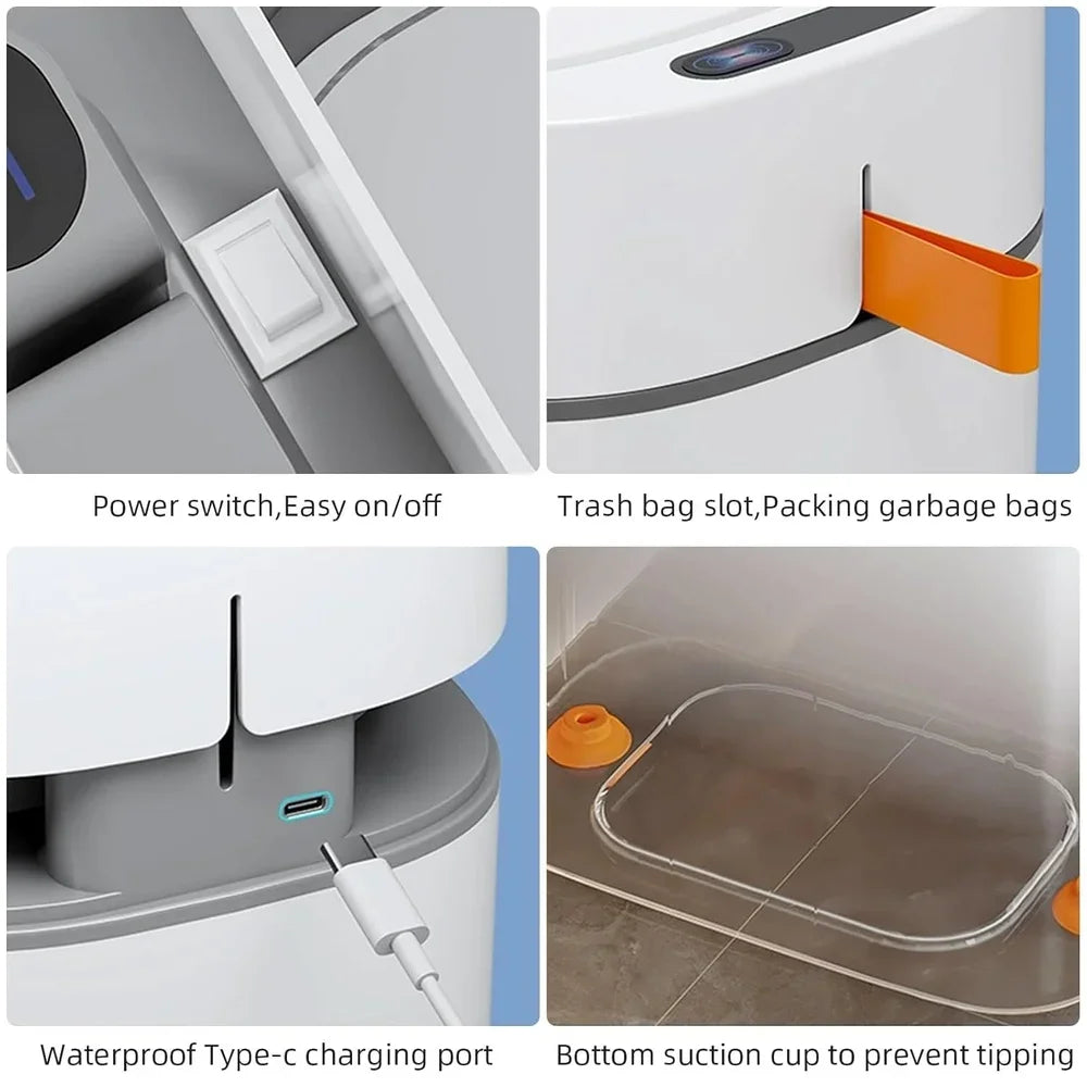 Automatic Touchless Motion Sensor Trash Can