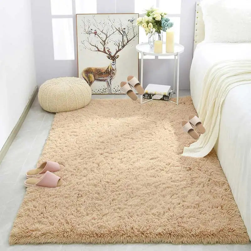 Plush Soft Fluffy Carpet Rug for Living Room & Kids’ Bedroom