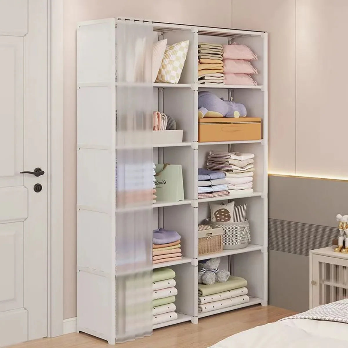 6/5-Layer Dustproof Wardrobe & Bookshelf