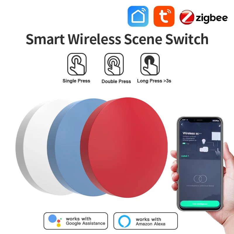 Tuya Zigbee Smart Wireless Button