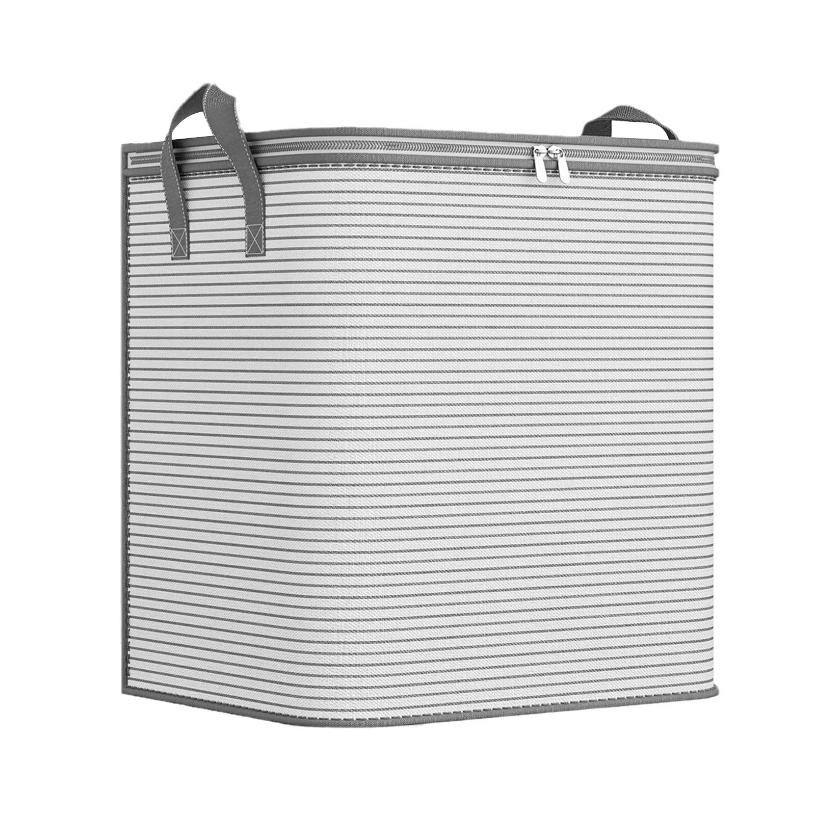 Large Capacity Quilts Storage Bag with Lid & Reinforced Handle