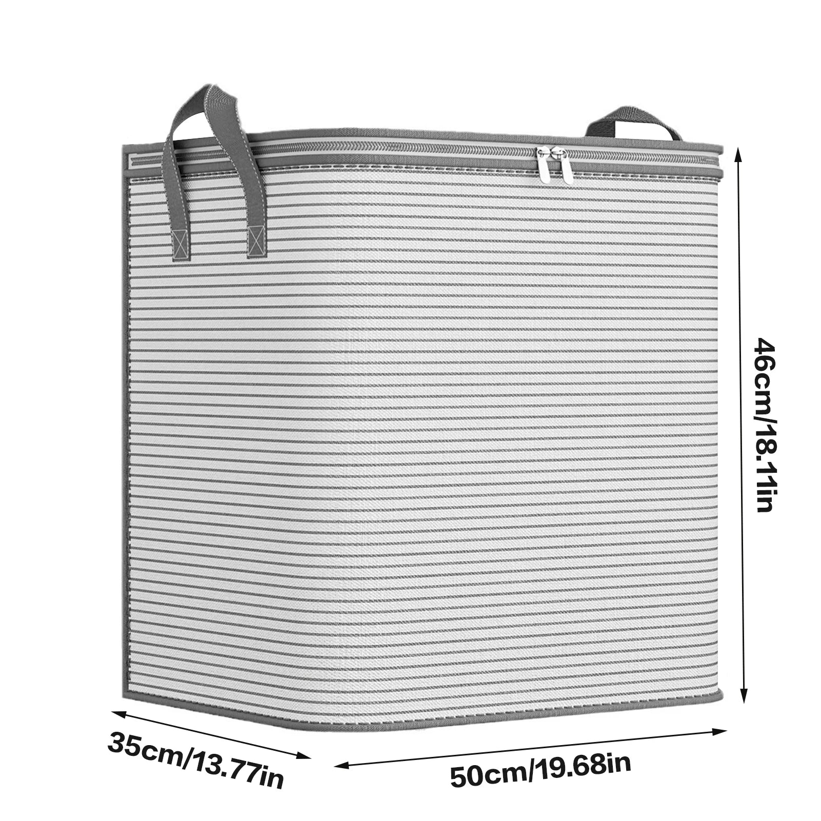 Large Capacity Quilts Storage Bag with Lid & Reinforced Handle