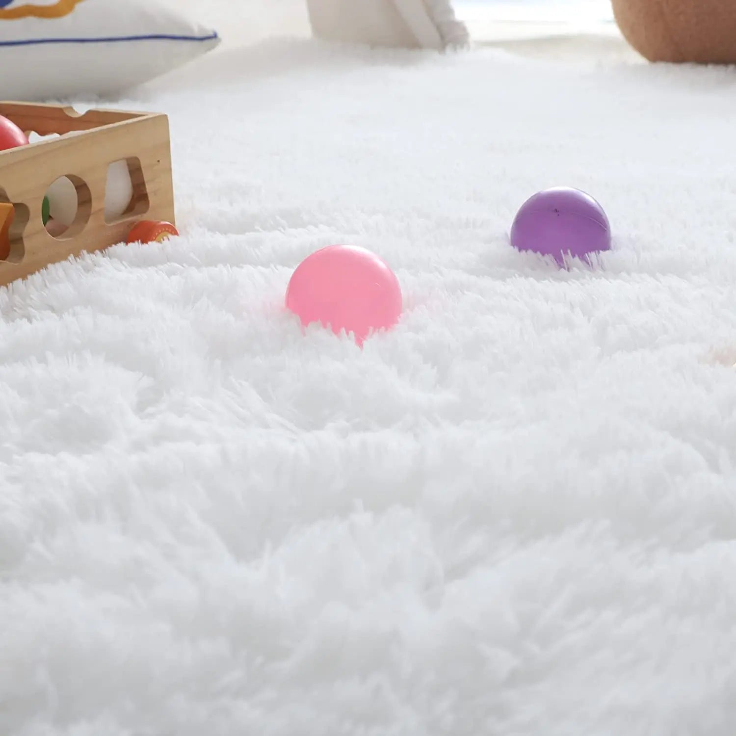 Plush Soft Fluffy Carpet Rug for Living Room & Kids’ Bedroom