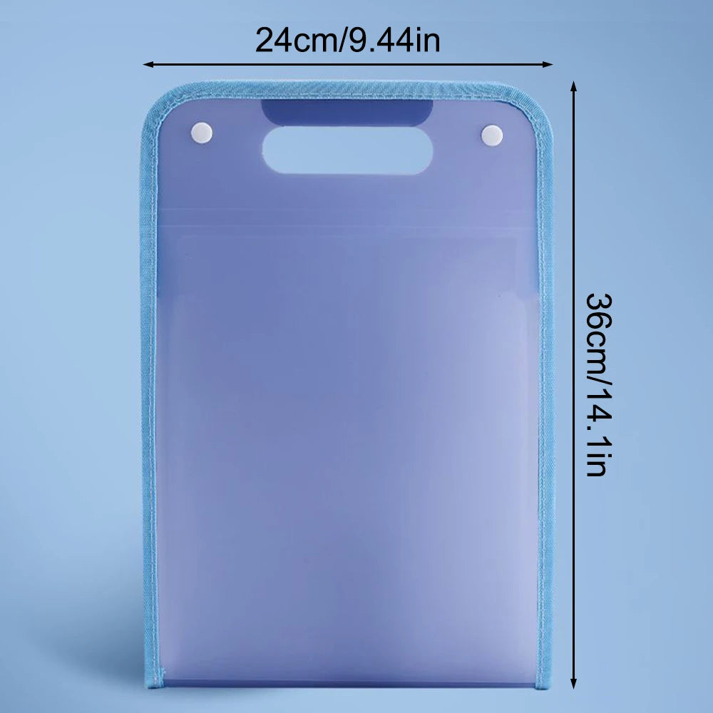 A4 Handheld File Organizer – 13-Layer Document Storage Bag