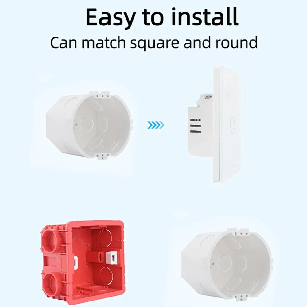 WiFi Touch Light Switch EU – 1/2/3/4 Gang, Tuya & Alexa Compatible