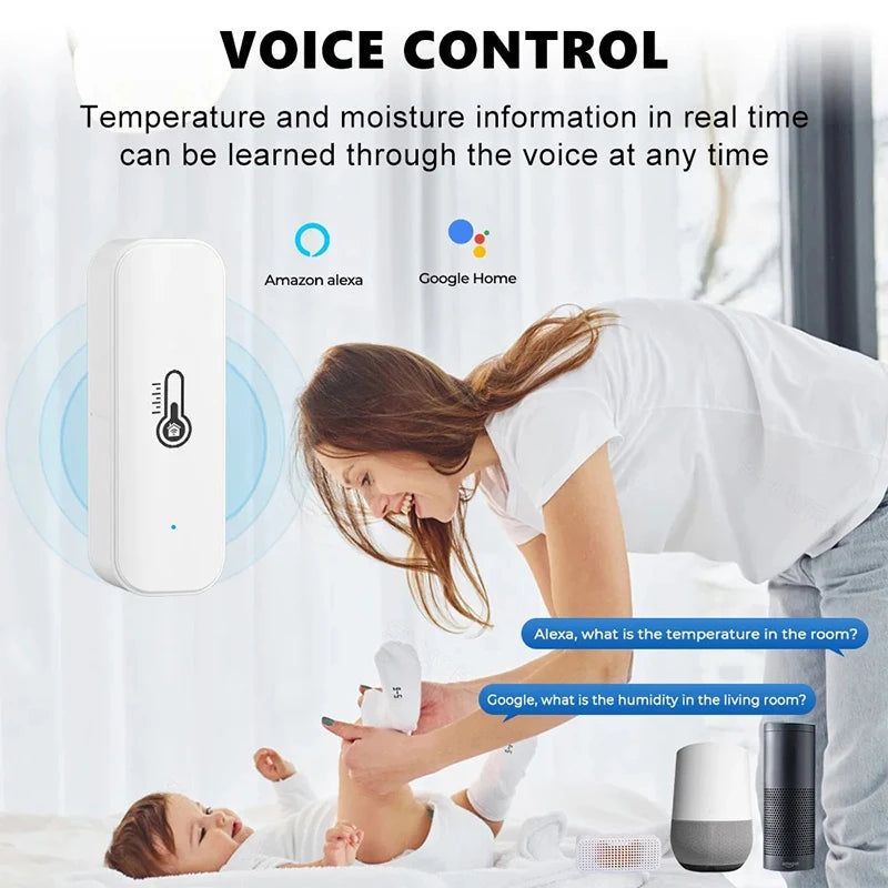 2PCS Tuya Zigbee WiFi Temp & Humidity Sensors