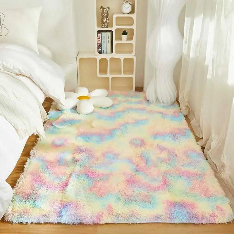 Plush Soft Fluffy Carpet Rug for Living Room & Kids’ Bedroom