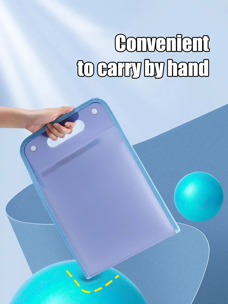 A4 Handheld File Organizer – 13-Layer Document Storage Bag