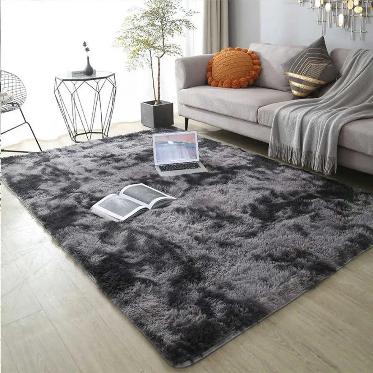 Plush Soft Fluffy Carpet Rug for Living Room & Kids’ Bedroom