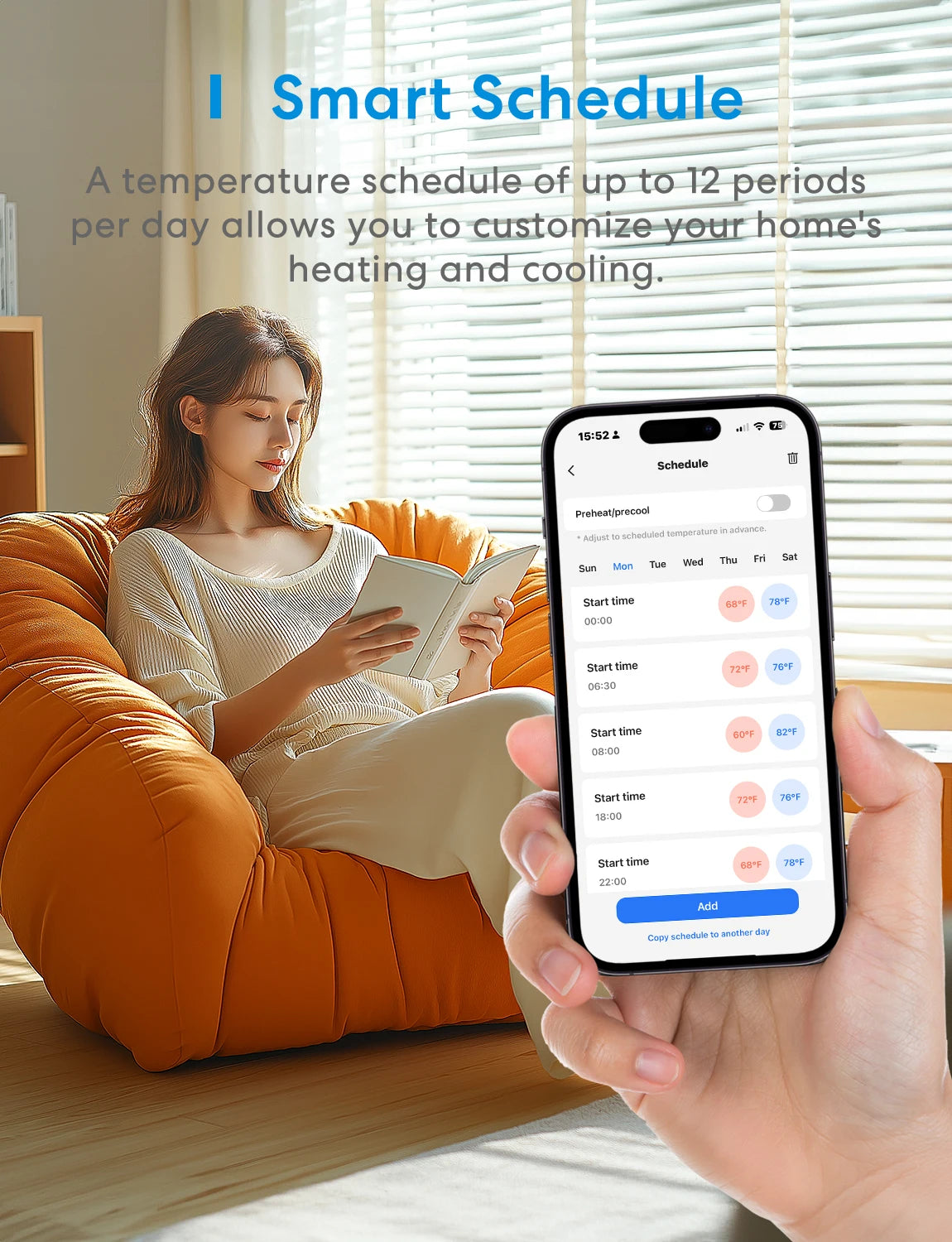 Meross Matter Wi-Fi Smart Thermostat
