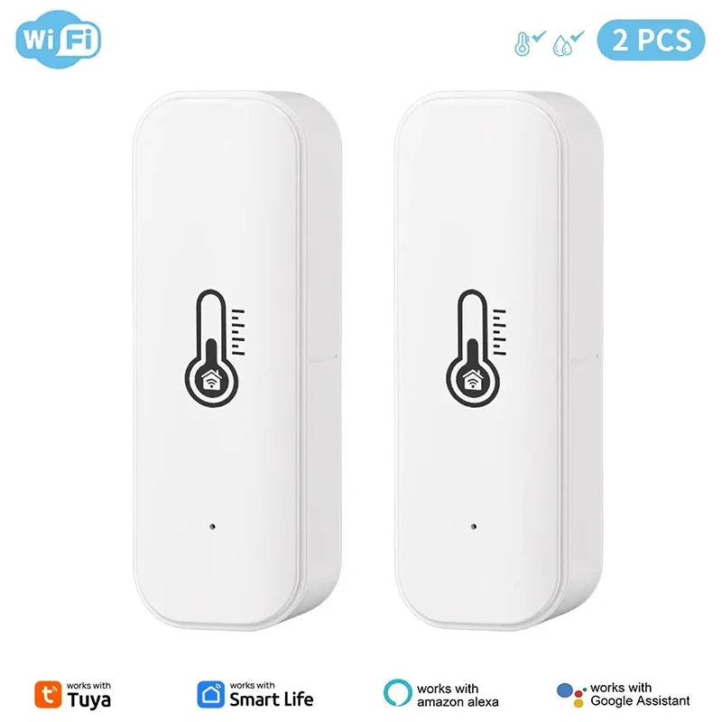 2PCS Tuya Zigbee WiFi Temp & Humidity Sensors